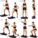 Hurtle Vibrating Platform Exercise Machines as Equipment For Home to Balance Your Weight with Remote Controller & Balance Straps [ARRIVE in 3-7 DAYS] (Black)