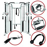 XMark Functional Trainer Cable Machine with Dual 200 lb Weight Stacks