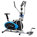 6-in-1 Body Xtreme Fitness Elliptical Trainer Exercise Bike – Home Gym Equipment, New Compact Workout Design, Hand Weights, Resistance Bands BXF001-T/PU + BONUS COOLING TOWEL!