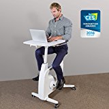 Flexispot Exercise Desk Bike Home Office Height Adjustable Standing Desk Cycle – Deskcise Pro – 2018 CES Innovation Awards