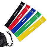 Resistance Loop Bands Pack of 5 Exercise Bands Available Pull Up Assist Bands for Yoga Pilates Exercise Body Fitness