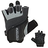 Contraband Pink Label 5137 Womens Weight Lifting Gloves w/ Grip-Lock Padding (PAIR) (Gray, Large)