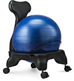 Ball Chair, LuxFit Premium Fitness Exercise Ball Chairs For Home And Office 2 Year Warranty! With 2000lbs Static Strength Ball Great Office Desk Chair, and Stability Ball Chair (Blue)