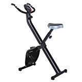 Corgy Folding Magnetic Upright Exercise Bike with Pulse Fitness Equipment(Black, One Size)