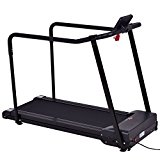 Gymax Walking Jogging Fitness Exercise Treadmill Cardio Electric Running Machine Treadmill For Senior Elders W/ Extra-long Handles