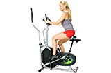 Elliptical Exercise Equipment, Fitness Equipment Elliptical, Dual Trainer with Seat, Cross Trainer And Exercise Bike Upright