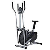 Intelligent Steel Elliptical Cross Trainer & Bike Fitness Equipment A Type Black & Silver