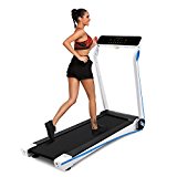 Electric Folding Treadmill Health Fitness Training Equipment W525 (Blue)