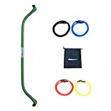 Gorilla Bow Home Gym Resistance Training Kit – Full Body Workouts – Adjustable Bands – Portable Equipment Set – Kickstarter Funded (Green)