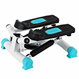 Popsport 220LBS Mini Stepper Machine Fitness Twister Stepper Air Stair Climber Step With Monitor Workout for Home Exercise (Mini Stepper Machine)