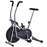 Goplus Elliptical Bike Upright Exercise Fan Bike Bicycle Air Resistance Stationary Cardio Fitness Cross Trainer