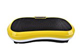 Fitness Vibration Platform Workout Machine Exercise Equipment For Home Vibration Plate Balance Your Weight Workout Equipment Includes, Remote Control & Balance Straps Included (Yelloe+White)