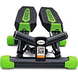 egymcom Twister Stepper Machine with Band Mini Air Ellipticals with Calories Burning Monitor