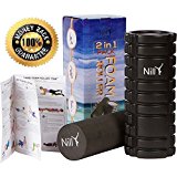 Nilly Foam Muscle Roller – Pack of 2 – 1 Hard & 1 Soft Foam Roller – High Density, Portable & Durable – Ideal for Fitness, Deep Tissue Massage, Myofascial Release, Pain Relief & Fatigue Recovery