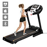 ANCHEER Treadmill APP Bluetooth Control Newest S9300 (Black.)