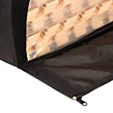 We Sell Mats Foam Interlocking Square Floor Tiles with Borders, (Each 2 x 2 Feet),   1 Carry Bag with Shoulder Strap – Black