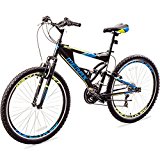 Merax Falcon Full Suspension Mountain Bike Aluminum Frame 21-Speed 26″ Bicycle