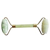 Genmine Premium Jade Roller Massager Slimming Tool Facial Face Massage Anti Aging Royal Jade Roller Therapy Massager Face Body Neck SPA Eyes Wrinkles Removing Double Neck Healing Nature Beauty Device