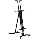 Goplus Vertical Climber Folding Stepper Adjustable Height with LCD Display Climbing Fitness Workout Machine Home Gym