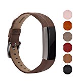 Fitbit Alta Band, BeneStellar Silicone Replacement Band for Fitbit Alta HR and Alta Band With Metal Clasp (Classic) (C# Dark Brown)