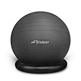 Exercise Ball, Ball Chair 65cm&75cm Stability Ball with Ring & Resistance Bands & Pump, Flexible Seating, Improves Balance, Core Strength & Posture (Office & Home & Classroom)