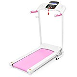 Best Choice Products 5 Speed Treadmill w/ Water Bottle Holder, Media Shelf (Pink)