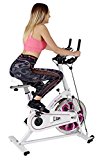 Body Xtreme Fitness Home Exercise Bike, Gym Training Equipment, Workout at Home, Cycling, Training, Cardio, Resistance Bands + Water Bottle + BONUS Cooling Towel ~ ON SALE!