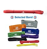 Assisted Pull-Up Bands, Resistance Band (Single unit) Pull-Up Assist Bands, Resistance Bands Heavy, Elastic Bands Gym, Training Bands #1 Red (XS) 15-25 lbs.1/2″
