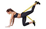 The Booty Band Set – Power Butt Exercise for a Bikini Butt and Abs. Booty Belt System for Glutes Muscle Workout. Includes Adjustable Waist Belt, 3 Mini Loop Bands, Carry Bag and a Full Exercise Guide
