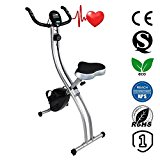 Ativafit Magnetic Upright Folding Exercise Bike with Adjustable Seat
