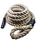 Sisal Gym Climbing Rope for Fitness and Strength Training (25 Feet Long x 1.5 Inches Diameter)