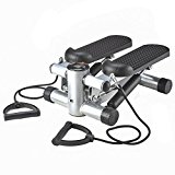 BestMassage Aerobic Fitness Adjustable Twister Stepper with With Rope, Healthy Fitness Mini Stepper Machine