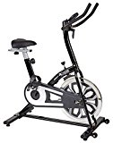 Body Xtreme Fitness Urban Exercise Bike, Perfect for home or office! Fitness Workout Equipment, Cardio Training, Exercise Weight Loss +BONUS Cooling Towel (Black/White)