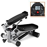Hindom 2 IN 1 Vertical Climber Magnetic Exercise Bike Body Trainer Fitness Machine Gym Cycle for Home,Office(US STOCK) (Balck)