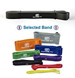 Assisted Pull-Up Bands, Pull Up Bands, Stretching Bands (Single unit), Pull-Up Assist Bands, Workout Bands, Pull Up Elastic #2 Black (S) 50-75 lbs. 7/8″