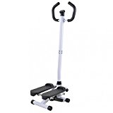 Bestmassage Adjustable Twister Stepper with Handle Bar, Healthy and Fitness Mini Stepper