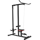 XtremepowerUS Lat Machine Low Row Cable Pull Down Fitness Machine