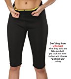 women’s thermo shaper capris slimming pents neoprene weight loss sweat sauna pants yoga running leggings-XXL