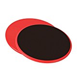 Core Sliders, hayootech Exercise Sliders Gliding Discs. Abdominal and Glutes Exercise Slides for Home and Gym Work Out (Round, Red)