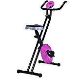 Goplus Magnetic Resistance Upright Bike Flywheel Bike Bicycle Cardio Fitness Equipment W/ Phone Holder (Purple)