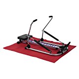 Homgrace Body Glider Rowing Machine, 250 lb Weight Capacity and LCD Monitor Home Gym Training Exercise Equipment (black & silver)