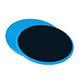 Core Sliders, hayootech Exercise Sliders Gliding Discs. Abdominal and Glutes Exercise Slides for Home and Gym Work Out (Round, Blue)