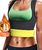 Women Neoprene Sauna Sweat Waist Trainer Vest With Zipper For Weight Loss Gym Workout Body Shaper Tank Top Shirt (Black(Slimming Vest), S(US 0-6))