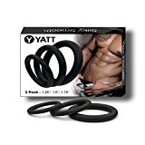 Yatt Silicone Enhancement Exercise Bands- 3 Different Size – Flexible – 100% Premium Quality Silicone