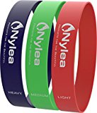 3 Pack Resistance Exercise Workout Bands [FREE TRAVEL BAG] 12″ Latex – Best for Training, Pilates, Powerlifting, Stretching, Physical Therapy, Yoga, Rehab and Home Fitness [ULTIMATE FITNESS SET]