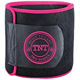TNT Pro Series Waist Trimmer Weight Loss Ab Belt – Premium Stomach Fat Burner Wrap and Waist Trainer (X-Large, Pink)