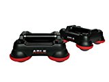 ABLE Home Gym Workout Training Set – Physical Fitness Activity Exercise Devise – Advanced Bodyweight Leverage Equipment – Rotating Perfect Pushup – Ab, Cardio, Core, Upper, & Lower Body Trainer (Red)