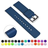 GadgetWraps 20mm Silicone Watch Strap / Band with Quick Release Pins (Police Box Blue, 20mm)