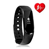 Fitness Tracker HR, Letscom Activity Tracker with Heart Rate Monitor Watch, IP67 Waterproof Smart Wristband with Calorie Counter Watch Pedometer Sleep Monitor for Kids Women Men