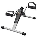 AW Folding Arm and Leg Pedal Exerciser with LCD Display Indoor Portable Mini Exercise Bike Resistance Adjustable
